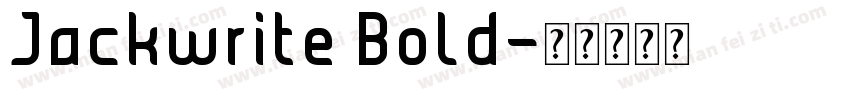 Jackwrite Bold字体转换